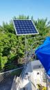 Solar Panel: Easily rotated and tilted to the sune for maximum power